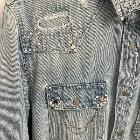Custom Denim Western Shirt - Picture 3 of 3